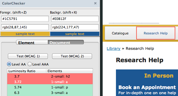 ColorChecker screenshot